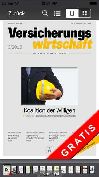 【免費商業App】Versicherungswirtschaft - insurance business report-APP點子