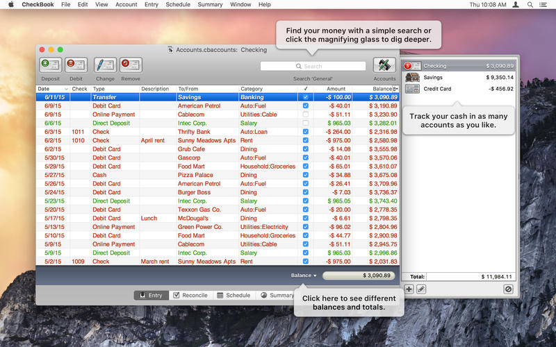 free checkbook app for mac