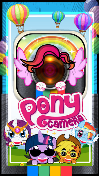 CamCCM – Pony Rainbow Dash Sticker Dress Up Camera