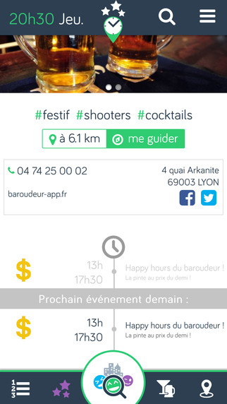 【免費娛樂App】Baroudeur - bars & happy hours-APP點子