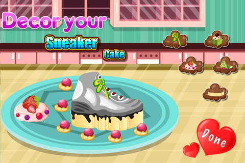 Cooking Game Sneaker Cake screenshot 2