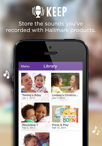 Hallmark + You: Save and Share Your Special Audio Recordings screenshot 3