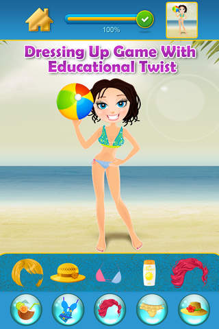 A My Summer Fashion Paradise Game - Draw and Copy Edition - Advert Free App screenshot 2