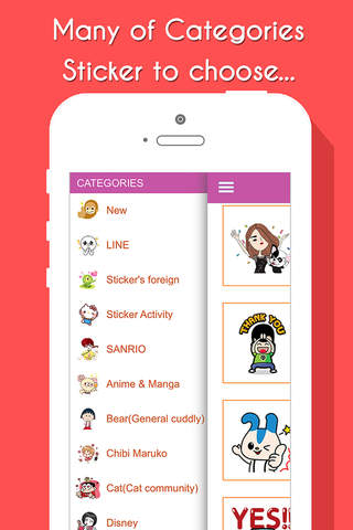 Stickers Free for Chat Icon, Sticker for messages,Line,Wechat,WhatsApp,Zalo,Viber screenshot 2