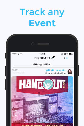 Birdcast - Rapid Tweeting at Concerts and Events - the lightning fast Twitter client! screenshot 2