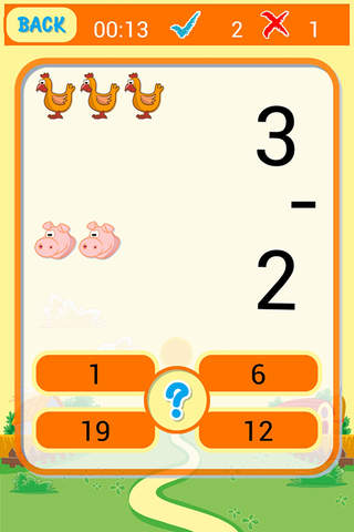 Math game for kids Back at the Barnyard screenshot 2