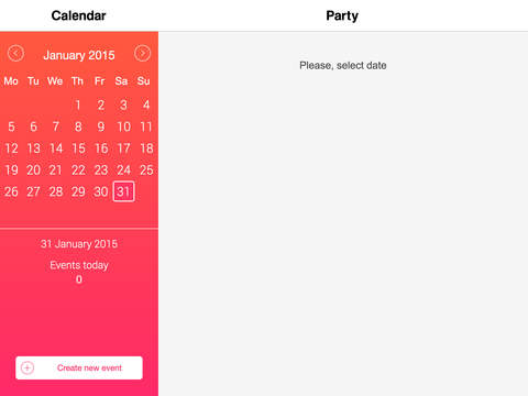 【免費商業App】Party Calendar-APP點子