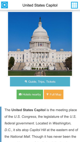 【免費旅遊App】Washington D.C. (USA United States) Offline GPS Map & Travel Guide Free-APP點子