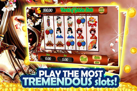 Aaamazing World Of Geisha Xtreme Bonanaza Slots- Rell Frontier Free Jackpot Bonus Classic Casino Slot Machine screenshot 2
