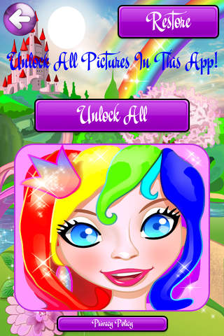Coloring Pages with Princess Fairy for Girls HD - Games for little Kids & Grown Ups screenshot 4