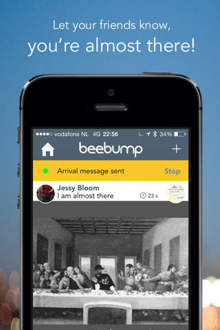 beebump - announce yourself while sharing your location with selected friends screenshot 3
