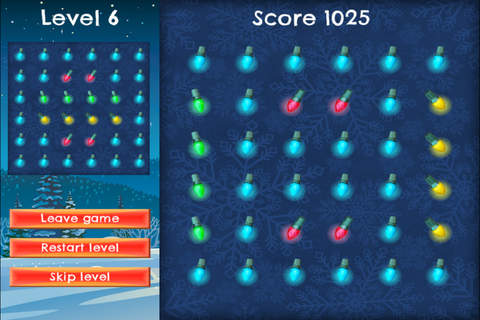 Christmas Lights Liner- FREE - Slide Rows And Match Christmas Lights Super Puzzle Game screenshot 3