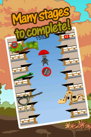 Amazing Sky Diving Ninja Free - Death From Above screenshot 3