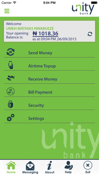UnityMobile for Unity Bank