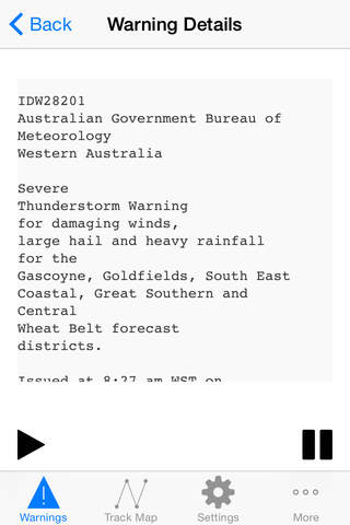 Cyclone Info screenshot 2