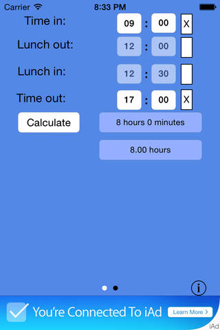 Time Clock Helper - Free screenshot 3