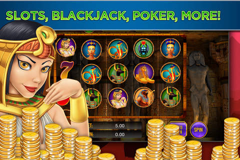 Cleopatra Lucky Slots Casino - Best Pyramid Rising Slot Machine screenshot 2
