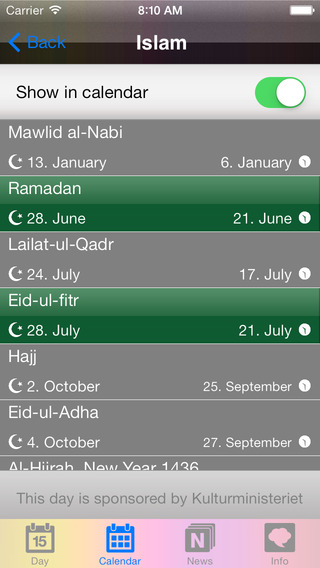 免費下載生產應用APP|Religious Holiday Calendar app開箱文|APP開箱王