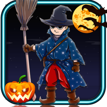 Voila!! Magic Kid : Fun on Halloween Broomstick LOGO-APP點子