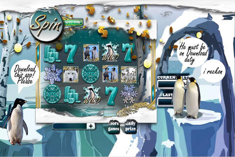 Ice-Age Wonderland Slots - Get FREE Vegas Casino for Christmas with Iceberg Penguins and Friendly Wolf screenshot 2