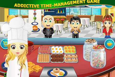 Breakfast Cooking Mania : French Toast and Waffle Cafeteria Restaurant Chain PRO screenshot 2