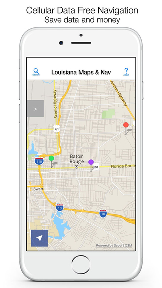 免費下載交通運輸APP|Louisiana Offline Maps & Offline Navigation app開箱文|APP開箱王