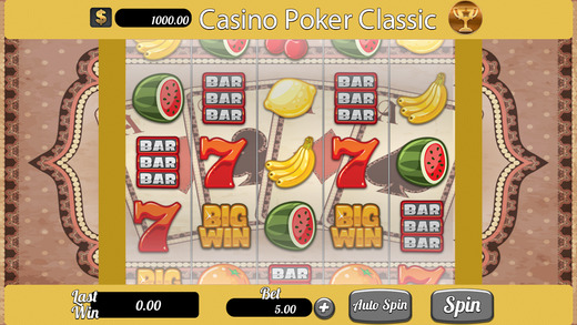Casino Poker Classic Slots pro - win progressive chips with lucky 777 bonus Jackpot