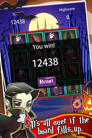 2048 Count Dracula - Cool Vampire Castle Puzzle screenshot 3