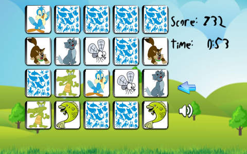 Animal pairs match - Card matching game for kids screenshot 2
