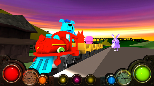 【免費遊戲App】Sunset Train 3D - top fun railroad simulator game for kids-APP點子