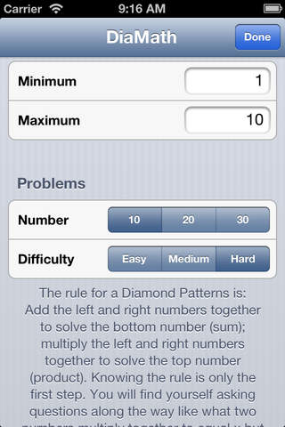 DiaMath (Diamond Math) screenshot 2