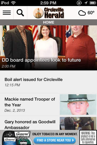 Circleville Herald Newsroom screenshot 2