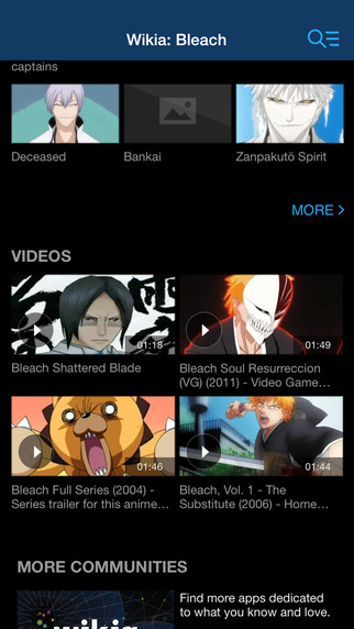 Wikia: Bleach Fan App