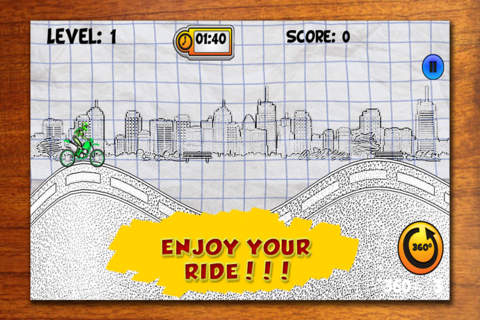 A Swing Cartoon Motocross Hero - Stickman Fall Bike Race screenshot 3