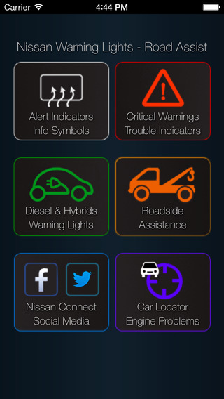 App for Nissan Cars - Nissan Warning Lights Road Assistance - Car Locator