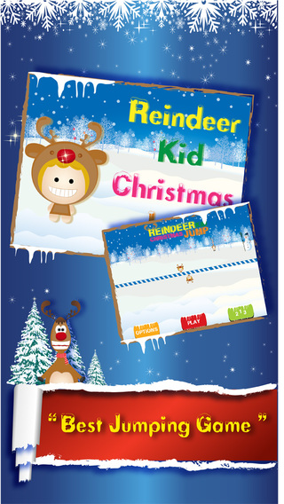 Reindeer Kid Christmas Jump - Mega Red Nose Leap FREE