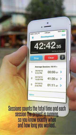 【免費生產應用App】Sessions Pro - Real Time Log & Hours Tracker with Invoices-APP點子