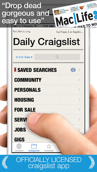 DAILY for Craigslist iPhone Version