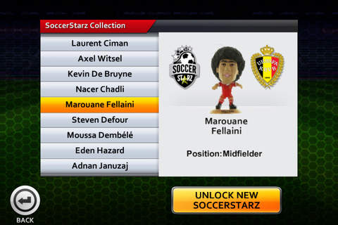 Belgian Red Devils SoccerStarz Game screenshot 4