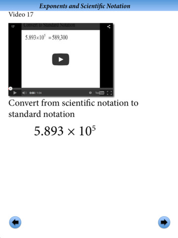 Exponents and Scientific Notation screenshot 4