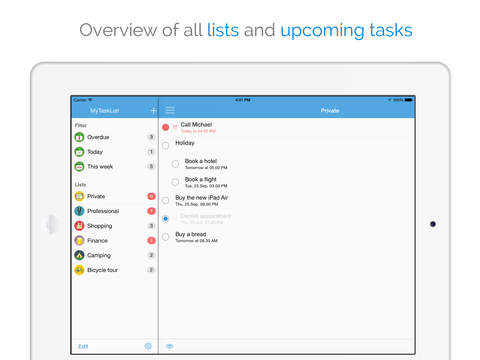 【免費生產應用App】MyTaskList – To-do list and Reminders-APP點子