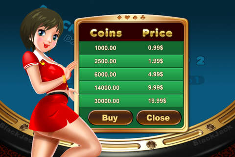 Blackjack-Big win  + free casino style card game with free chips screenshot 3