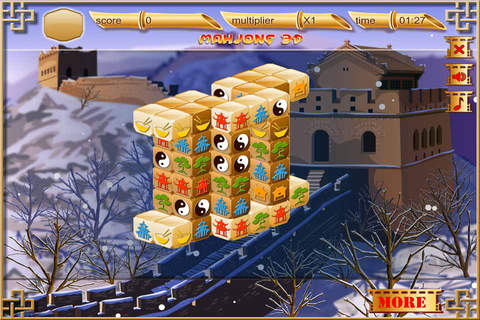 Dragon Mahjong 3D Free screenshot 2