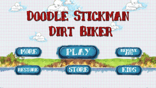 Doodle Stickman Dirt Biker : Crazy Freestyle Motobike Stuntman FREE