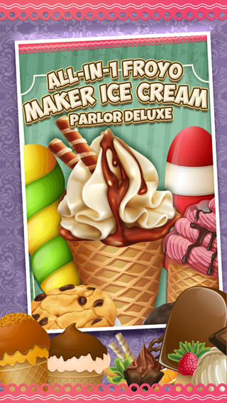 【免費遊戲App】A All-in-1 Froyo Maker Ice Cream Parlor PRO - Deluxe Yogurt Dessert Creator-APP點子