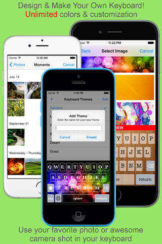 Cool Color Keyboards and Key Themes for iPhone and iPad screenshot 3
