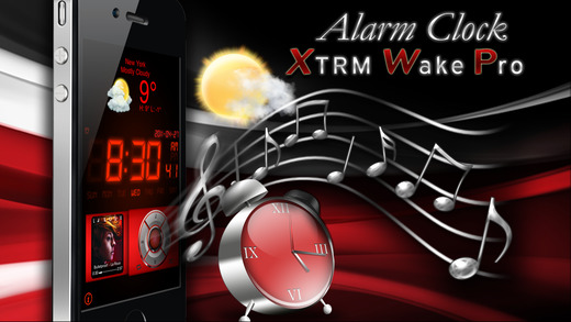 Alarm Clock Xtrm Wake Pro - Weather + Music Player