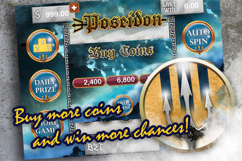 ` Ancient Poseidon Slots Pro - Spin Greek Slot Machine to Win Casino Game screenshot 2