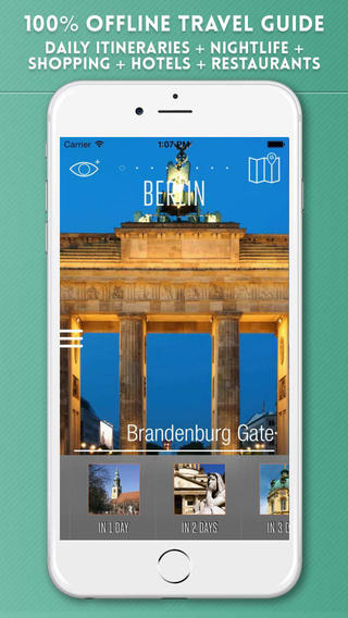Berlin Travel Guide with Offline City Street and Metro Maps