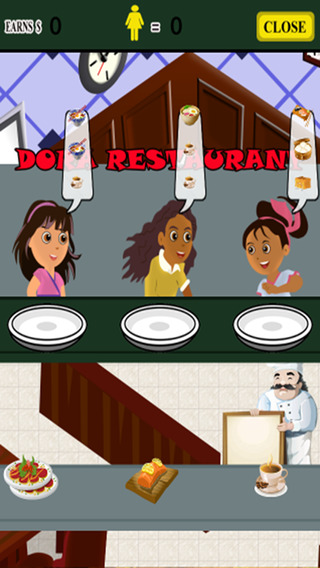 Kids Restaurant Game Dora Edition